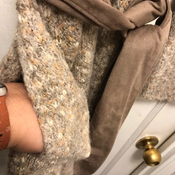 J Jill Alpaca Mohair Blend Knit Duster Cardigan Multicolor Size Medium - Picture 11 of 14